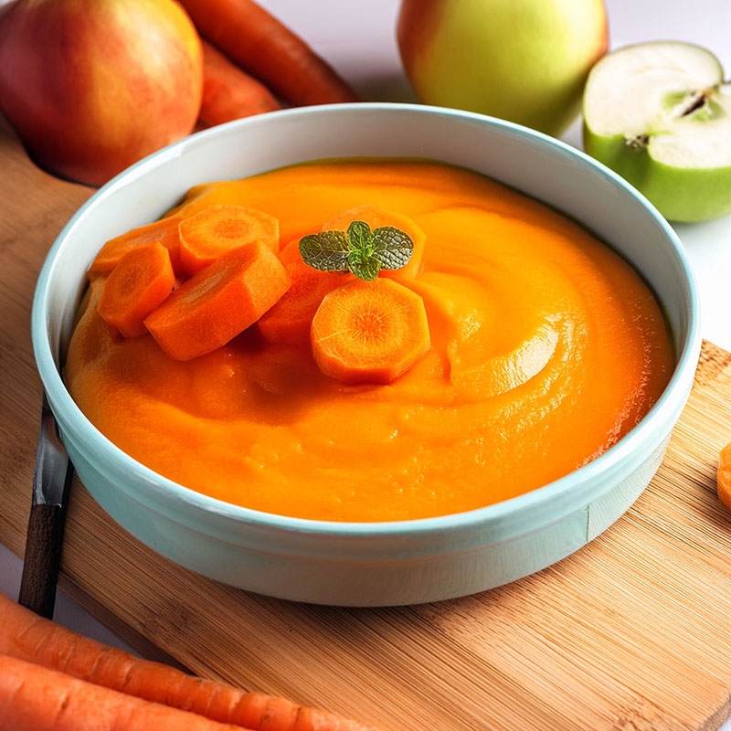 CREMA DE DORAL DE ZANAHORIA CON MANZANA